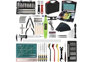 BILIPLE 158 Pcs 3D Printer Tool Kit with Box, 3D Printer Accessories Includes Deburring, Removal, Carving, Grinding, Cleaning Tools, 3D Printing Tool Kit for Effective Maintenance & Cleaning