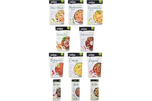 ‎LOTAO LOTAO Vegane Fertiggerichte - Entdecker Box: 11 BIO-Gerichte ohne Zusätze + Soja | Fertigessen für Mikrowelle | Vegane Lebensmittel Geschenkbox