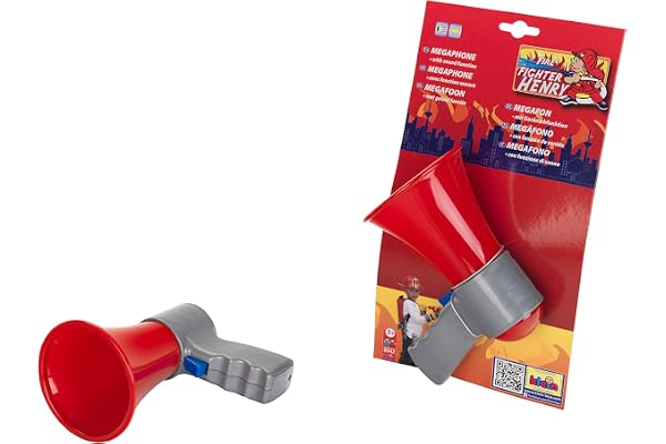 Theo Klein 8942 Mégaphone I Mégaphone-Jouet avec Super Fonction sonore I Dimensions : 16 cm x 11 cm x 7 cm I Jouet pour Enfants à partir de Trois Ans