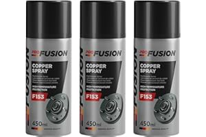 ProFusion Lubricante de Cobre en Spray Pack de 3 - Cooper Spray - Ayuda a Desmontar Las Piezas Oxidadas - Grasa de Cobre Ideal para Componentes Expuestos a Altas Temperaturas - 450 ml