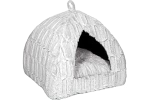 Petface Cama para Mascotas de bambú de Lujo iglú para Gatos