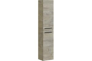 ARKITMOBEL Athena Columna de Baño Suspendida, 2 Puertas, Roble Alaska, Grande