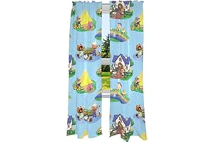 Franco Set di tende per finestre per camera dei bambini, 208,3 x 213,4 cm, Animal Crossing