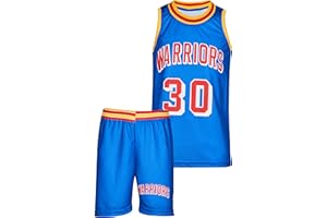 Amdrabola Basketball Kinder Trikot, Basketball Trainings Trikot, Bausatz, Schwarz, Blau, Komm mit Shorts Basketballfans (4-13 Jahre)