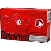 Renova Red Label Pocket Tissues Red Strawberry Ice Cream - 6 Packs | Red Label 6 Packs of 9 Handkerchiefs, 3 Ply, 21 x 21 cm,
