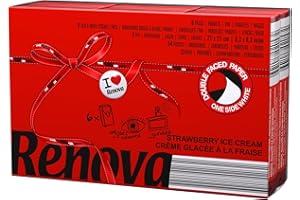 Renova Lot de 6 mouchoirs de poche Red Label Rouge