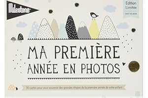 Milestone* Baby photo cards over the moon FR