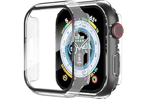 Diruite 2 Pièces Coque pour Apple Watch Series 6/5/4/SE 40mm Protection Écran,Dur PC Matériel Coque,Ultra Mince Verre Trempé Écran Case pour iWatch 40mm