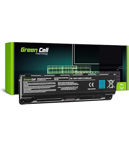 ARyee Akku 4400mAh 11,1V Für Toshiba Laptop PA5109U Kompatibel