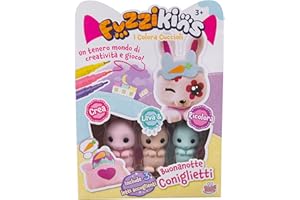 Grandi Giochi Fuzzikins I Colora Szczeniaki, Króliczki na dobranoc, kolorowanki, mycie i ponowne kolorowanie - FUZ00005