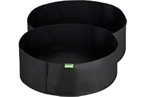 GardenMate 2-Pack 190 litres/50 gallons raised bed bag – Grow bags with soft felt-like texture that promote air root pruning