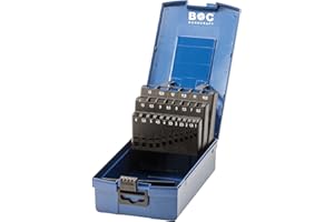 BOHRCRAFT Industrie-Kunststoffbox dunkelblau KR 13 leer 25-teilig für HSS-Spiralbohrer DIN 338