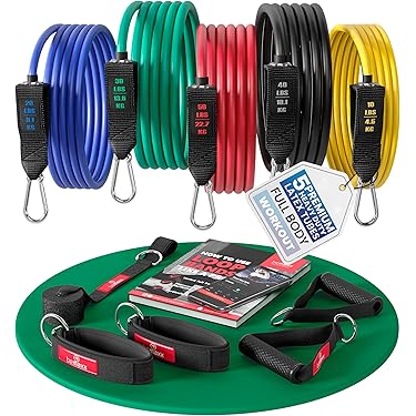 Fitnessbanden, premium weerstandsbanden, natuurlatex, weerstandsbanden, terra band voor thuis, gym, krachttraining, pak voor fitness, pull-ups, krachttraining