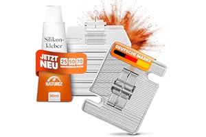 Naturiz® Klebehaken Outdoor wetterfest 25/50/70 Stück - zur Befestigung vom Katzennetz für Balkon ohne Bohren - Katzennetz Haken inkl. Silikonkleber (25 Haken)
