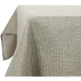 Deconovo Rectangular Stain Resistant Waterproof Table Cloth, 140 x 240 cm | Decorative Linen Effect Tablecloth, Easy to Clean