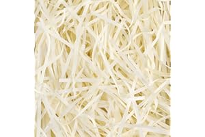 YILIYA Carta Tagliuzzata 250 Grammi Carta Velina Tagliuzzata Raffia Cestino Paglia per Confezioni Imballaggio per Confezioni Regalo e riempimento di Scatole Regalo (Bianco)