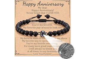 Aunis Anniversary Valentines Jewelry Gifts for Couple, 100 Languages I Love You Gifts for Him Her
