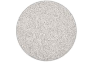 ESTA-Design Filz Platzset Tischset Untersetzer rund (5 Farben wählbar) Woll Filz rechteckig Ø 40 cm Filz Stärke 5mm abwaschbar TOLLE QUALITÄT (hell grau meliert)