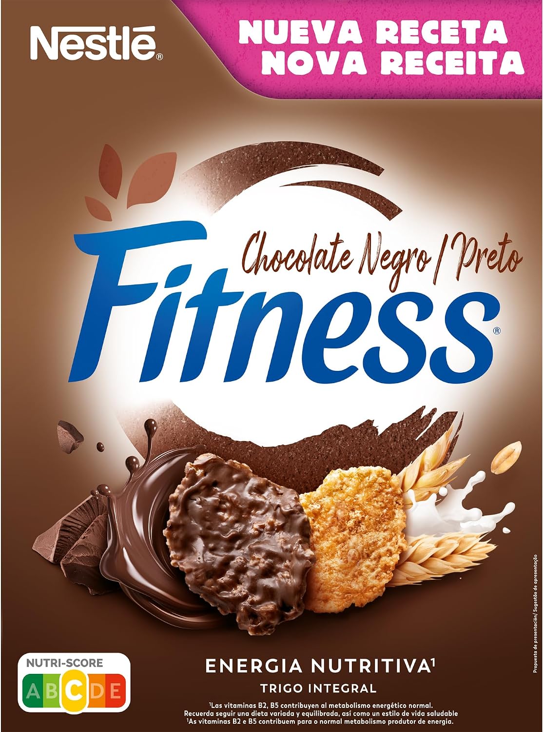 Cereales Nestlé Fitness Chocolate Negro - 1 paquete de 375 g