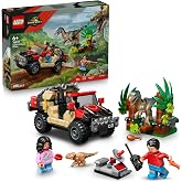 LEGO Jurassic World Raptor Arazi Ka&ccedil;ışı 76972 | 6 Yaş ve &Uuml;zeri &Ccedil;ocuklar i&ccedil;in Reuben ve Yavru Dolores Evcil Dinozor Fig&uuml;r&uuml; İ&ccedil;e