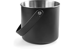 Lacor 65418 65418-Bottle Cooler, Moon Black, Stainless Steel, 18 cm, 18/10 Steel