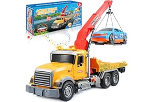 EUCOCO Kinderspielzeug ab 3 4 5 6 Jahre, Abschleppwagen Spielzeug ab 3-8 Jahre Junge Mädchen Geschenk Junge 3-8 Jahre Autotransporter Spielzeug Geburtstagsgeschenk Großer Transporter