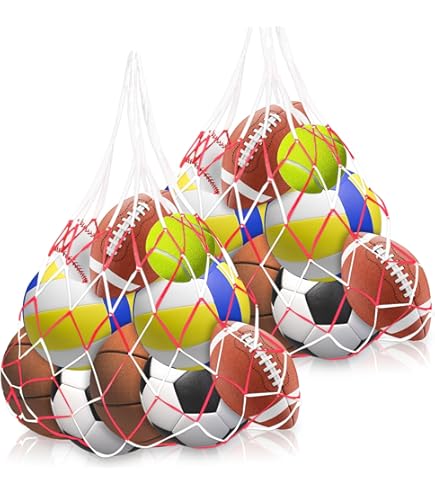 Rete Per Palloni Uhlsport 100121201 - Capacità 12 Palloni, Nero, Maglia Fitta - Foto 5