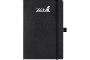 BEZEND Agenda 2024 2025 Semainier A5 | Agenda Scolaire de Août 24 à Juil 25 | Planner Hebdomadaire avec Espace pour Notes, Papier 120 g/m², Couverture Rigide