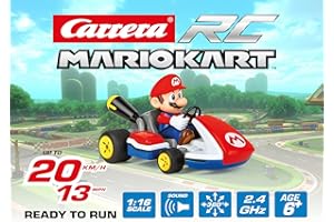 Carrera RC 370162107X Mario Kart - Modellino elettrico radiocomandato di go-kart, scala 1:16, adatto per principianti