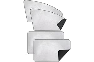 ‎ZATOOTO ZATOOTO Sonnenschutz Auto Seitenscheibe - Sichtschutz Fenster, Auto Fenster Verdunkelung, Sonnenschutz Auto Magnetisch, Auto Vorhang mit UV-Schutz, Silber