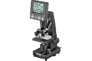 Bresser LCD Microscope 50x-500x (2000x digital), 5 Megapixel, 8.9cm (3.5 inch) LCD display