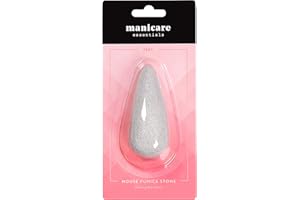 Manicare Pumice Stone For Eliminating Dry Skin, Foot File Prevents And Removes Corns Calluses, Cracked Heels, Exfoliates Hard Dead Skin, Pedicure Block, Natural Pumice, Smooths Skin, Elbows And Knees