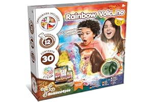Science4You Rainbow Volcano - Volcano Kit for Kids, Rainbow Lab + 12 Science Experiments, STEM Science Toys & Gifts for 8+ Year Olds