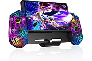 ALEEMTRY Switch Controller, Wireless Switch Pro Controller modalità Handheld with Hall Effect Sticks/Turbo/Supporto da tavolo/giroscopio a 6 assi, grande manico Controller Switch per Switch/OLED