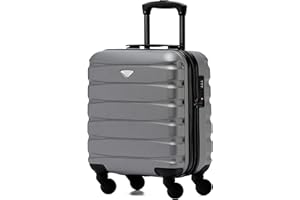 Flight Knight Maleta Rigida Ligera de 4 Ruedas, Equipaje de Mano Aprobado para Mas de 100 Aerolineas como British Airways, Ryanair y easyJet Aprobado como Equipaje de Mano Gratis 45x36x20cm