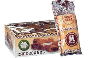 ALHAMBRAGOLD MARITOÑI Chococañas 18 Unidades | Hojaldres Crujientes Rellenos de Chocolate con Avellana | Dulces Típicos Españoles | Productos Gourmet y Delicatessen | Dulce Tradicional