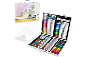 Peanuts Snoopy Maletin Pinturas para Niños, Dibujo y Coloreado de Arte para Viaje o Escuela, 140+ Piezas de Arte - Regalos Ninos