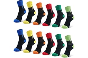 Libella 12 pares de calcetines para niños calcetines de tenis calcetines deportivos calcetines de invierno algodón 2889