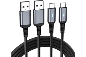 OFUCA USB C Charger Cable,2Pack 6FT/1.8M USB to USB C Cable Fast Charging Type C Charger for iPhone 16 15 Pro,Samsung Galaxy S24 S23 S22 S21,Note 10 9 8,Google Pixel,LG,Switch ect