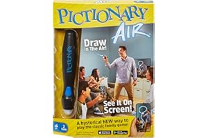 Mattel Games Pictionary Air, Family Board Game for Kids and Adults, Engaging Gift for Kids, Drawing Game for 2 Teams with Mul