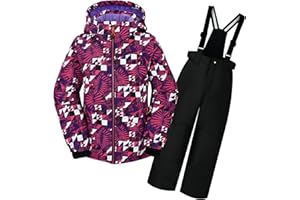 ODYSSEY-REFUGE OLIVER Mädchen-Schneeanzug Abnehmbarer Kapuzen-Skianzug Extra Wärme Winteranzug