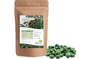 ‎MYNATURA Mynatura Bio Chlorella Tabletten 500g I Algen I Vegan I Rohkostqualität I Mineralien I Eiweiß I Protein Täglicher Verzehr I + 1.250 Tabletten a 400mg (500g)