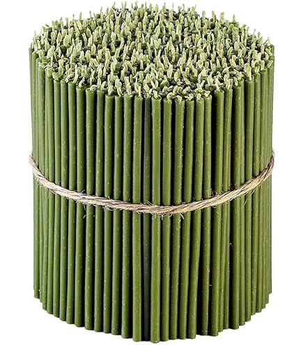 Danilovo Ritual 100% bijenwaskaarsen (geel) - orthodoxe kaarsen voor tafeldecoratie bruiloft - niet giftig, roet - druppelvrij, duurzame producten, N20, hoogte 30,5 cm, 9,6 mm (75 stuks, 1500 g