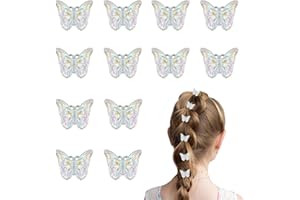 YUNHENTONG Pinzas para el Pelo de Mariposa,12 Piezas Mariposa Pinzas Pelo,Broches de Pelo de Mariposa Realistas,pinzas pelo pequeñas,Mini Clip de Mariposa Para Cualquier Edad O Estilo Mujeres y Niñas