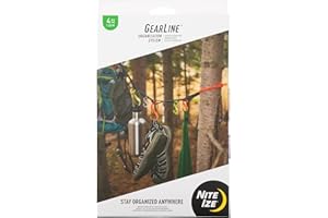 Nite Ize Unisex's Gear Line Organization System, Assorted, 4 ft