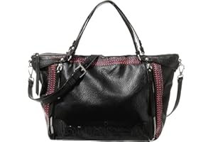 Desigual Bols_regasita Libia Pu, Borsa a Mano Donna, Nero, Taglia Unica