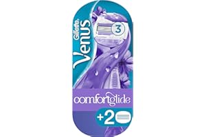 Gillette Venus ComfortGlide Maquinilla de Afeitar Mujer con Tecnología Flexiball + 3 Cuchillas de Recambio
