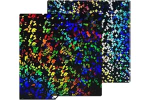 HIKUDIY placa de construcción 264X276mm Rainbow Confetti PEF+ Galaxy PEY para Kobra S1, plataforma flexible de acero muelle, cama calefactada para impresora 3D Anycubic Kobra S1 Combo