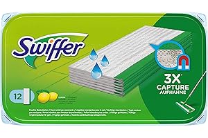 Swiffer Set de 12 Lingettes Humides pour Balai
