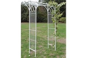 HAFIX Arche de Rose XXXL - Treillis pour rosiers grimpants Cadre Rose Rang Cadre XXL Rose Arc (Tibet)